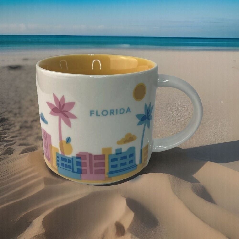 Starbucks Florida‎ 2015 Coffee Tea Mug Cup 14 Oz You Are Here Collection